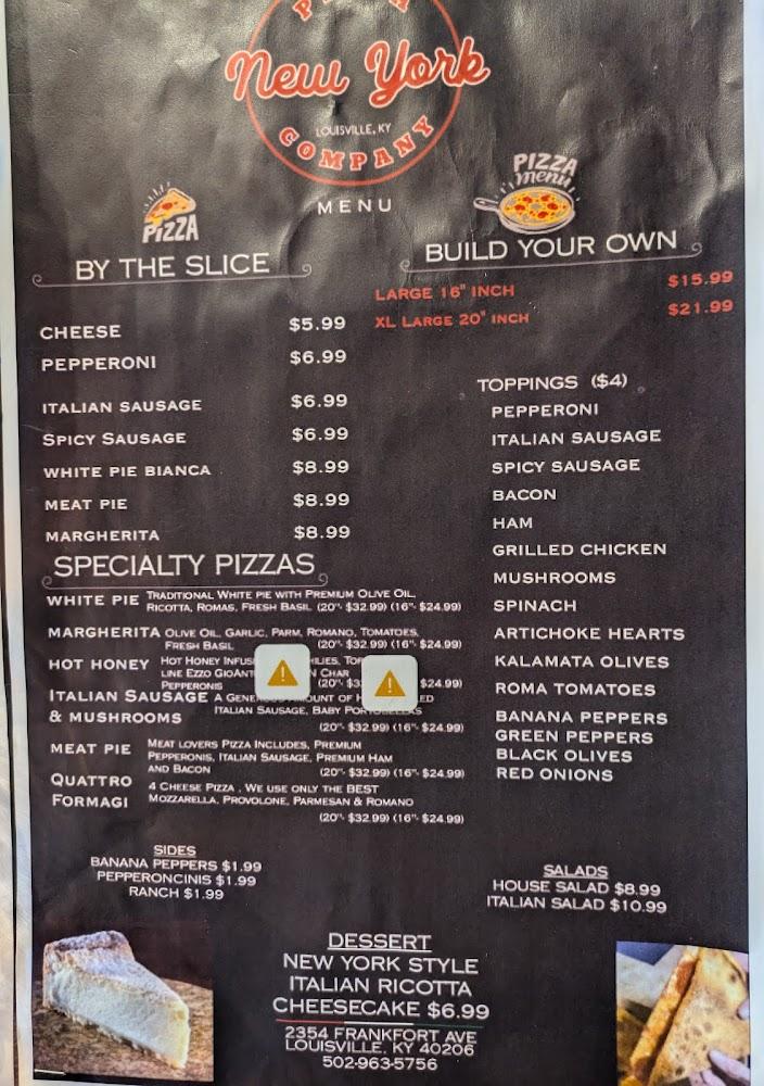 New York Pizza Company Menu image 3